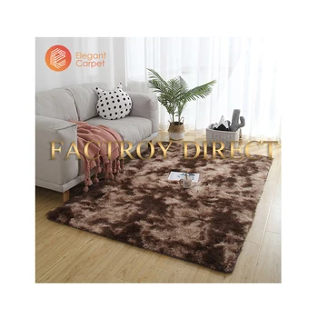 livingroom fashion fluffy purple microfiber PV fleece area carpets