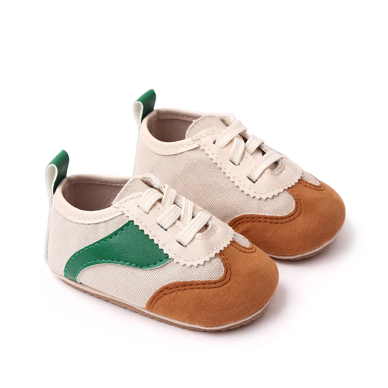 Soft Sole Breathable Wear Comfortable Round Head Baby Color Matching Casual Toddler Shoes details
