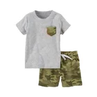 Boy Summer Kids Boy Awesome Dude Camo Outfit Set