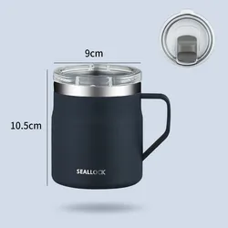 450ml 650ml Hot seller double wall cup for coffee takeaway coffee mug cup custom with handle