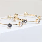 Zircon Hoop Earrings Earrings Quality Hoop Earrings BXY Fashion Jewelry Gold Plated Big Zircon Hoop Earrings For Women