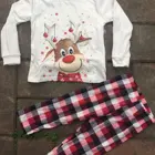 Pajamas New Elk Paternity Suit Long Sleeve Set Women Sleepwear Christmas Pajamas Custom Print