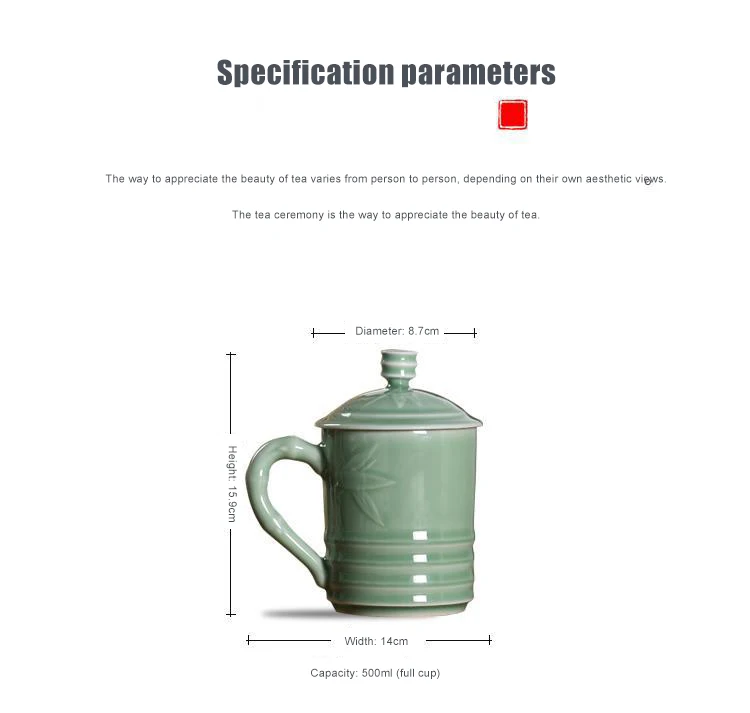 product 2025 factory wholesale traditional bamboo cups saucers coffee customized water drinking ceramic tea cups831-5