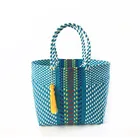 Bag Plastic Tote Bag 2020 Ins Custom Logo Recycle Plastic Pp Woven Shopping Tote Carry Bag