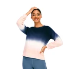 Wholesale OEM ODM Tie Dye Color Block Round Neck Custom Cotton Long Sleeve Oem Custom Hoodie