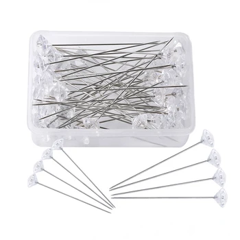 Boxed Positioning Needle Clear Pushpin Sewing Cut Patchwork Positioning Needle Floral Wedding Bouquet Setting Needle