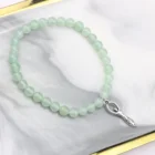 Beads Gemstone Joycuff Green Jade Jewelry Healing Stone Beads Bracelet Natural Gemstone Jasper Bangle For Lover
