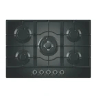 Gas Burners Glass Gas Midea 75CM Gas Hob With 5 Burners Black Tempered Glass