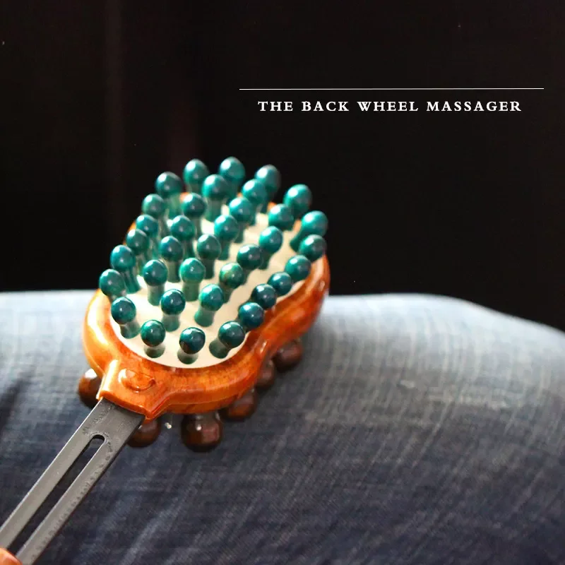 Custom Wooden Massage Hammer Beat Multifunctional Meridian Flexible Stick Plastic Beck Device Back Massager