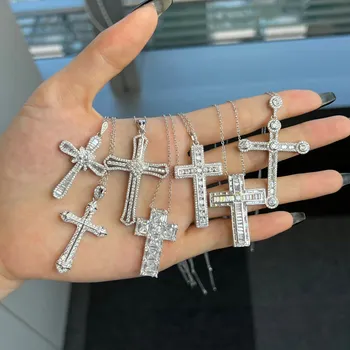 Dylam Trendy Layering Christianity Catholic Virgin Mary Pendant Dainty Chain 925 Sterling Silver Beaded Cross Custom Necklaces