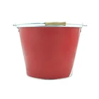 Decorative Bucket Decorative Tin Bucket Decorative 5l Nautical Galvanised Metal Tin Ice Beer Bucket With Metal Handle