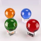 Wholesale Custom Red K9 Crystal Glass Ball Magic Crystal Glass Sphere Ball