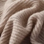 Knitted Scarf Reasonable Price New Style 100% Cashmere Winter Rib Knitted Scarf Men/women