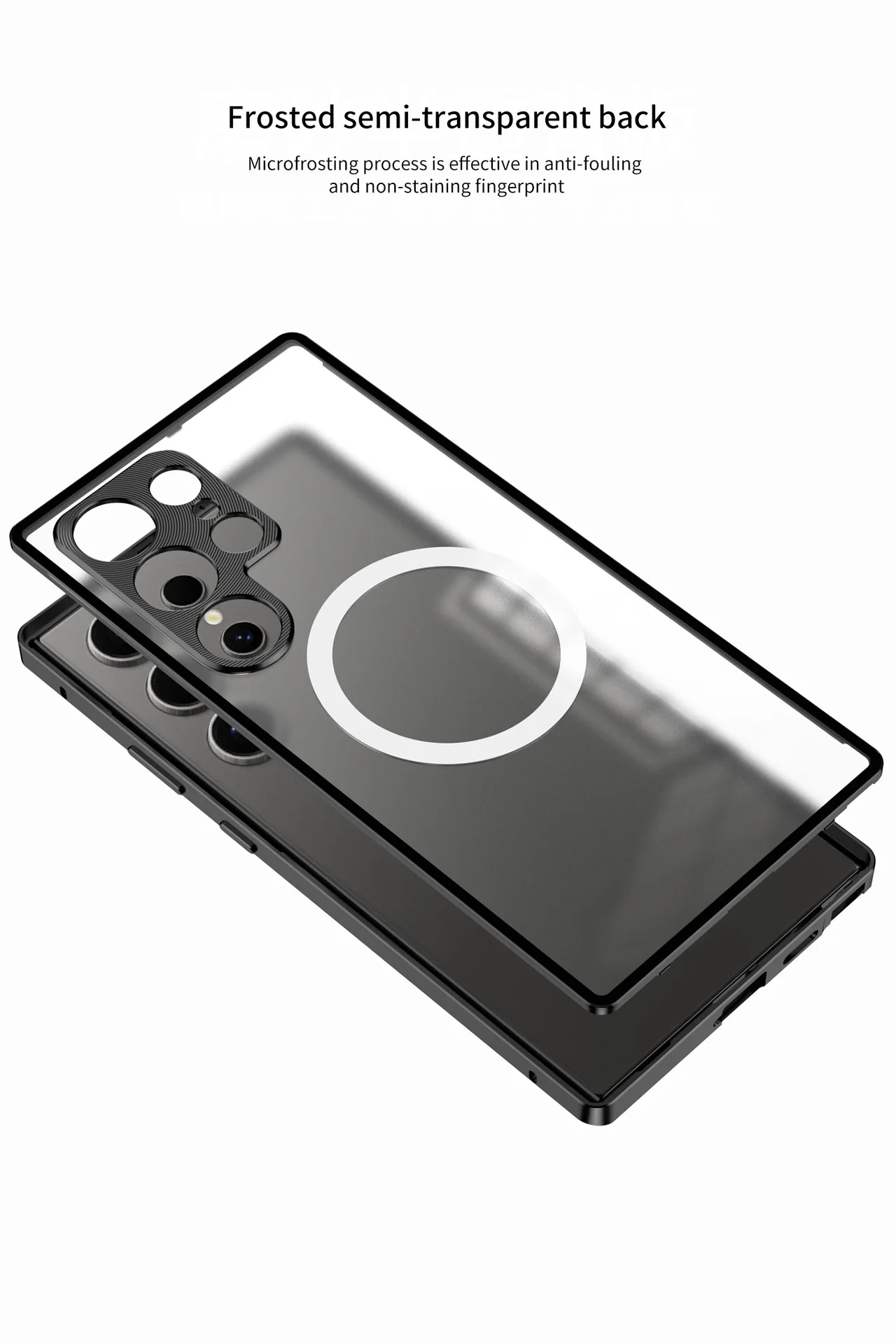 product phone case for samsung s25 ultra s24plus s23 ultra snap on metal single sided magnetic protective lens laudtec-9