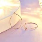 Earrings Earrings Diamond Hoop Earrings Trendy 14K 18K Gold Star And Moon Hoop Earrings For Women