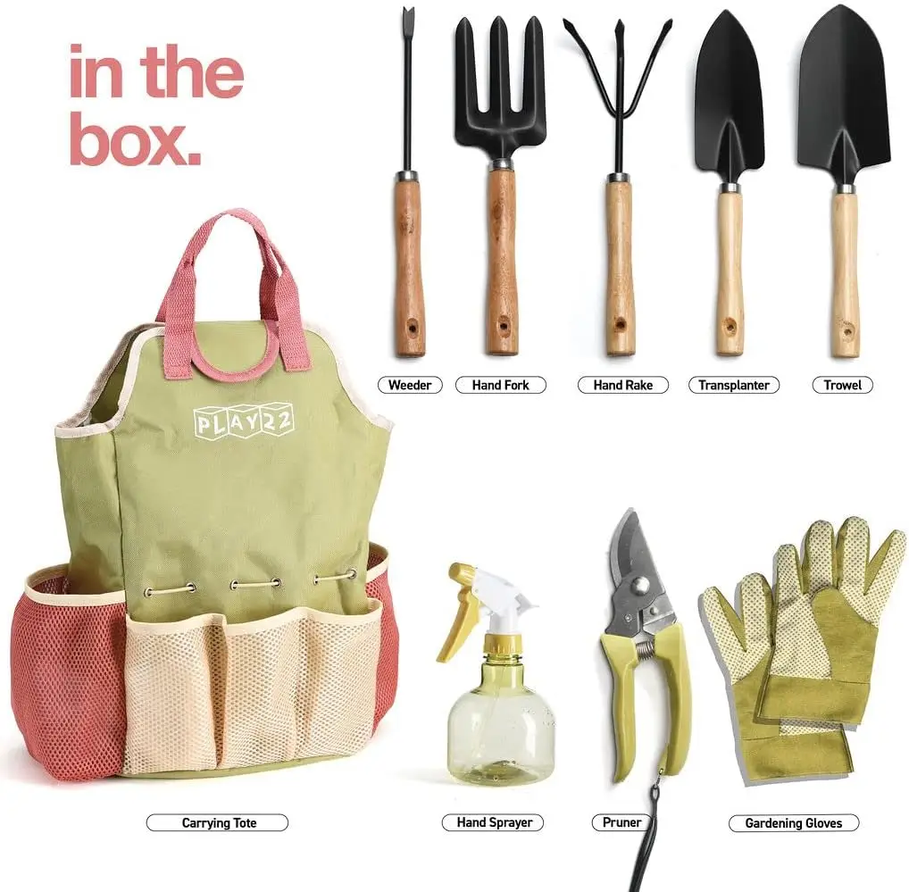 Hot Sale Stainless Steel Heavy Duty Gardening Tool Set Complete Garden Tool Kit Comes With Bag Gardening Tools Set