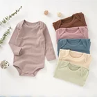Romper Rompers Hot Sale Organic Cotton Baby Romper Long Sleeve Newborn Baby Rompers