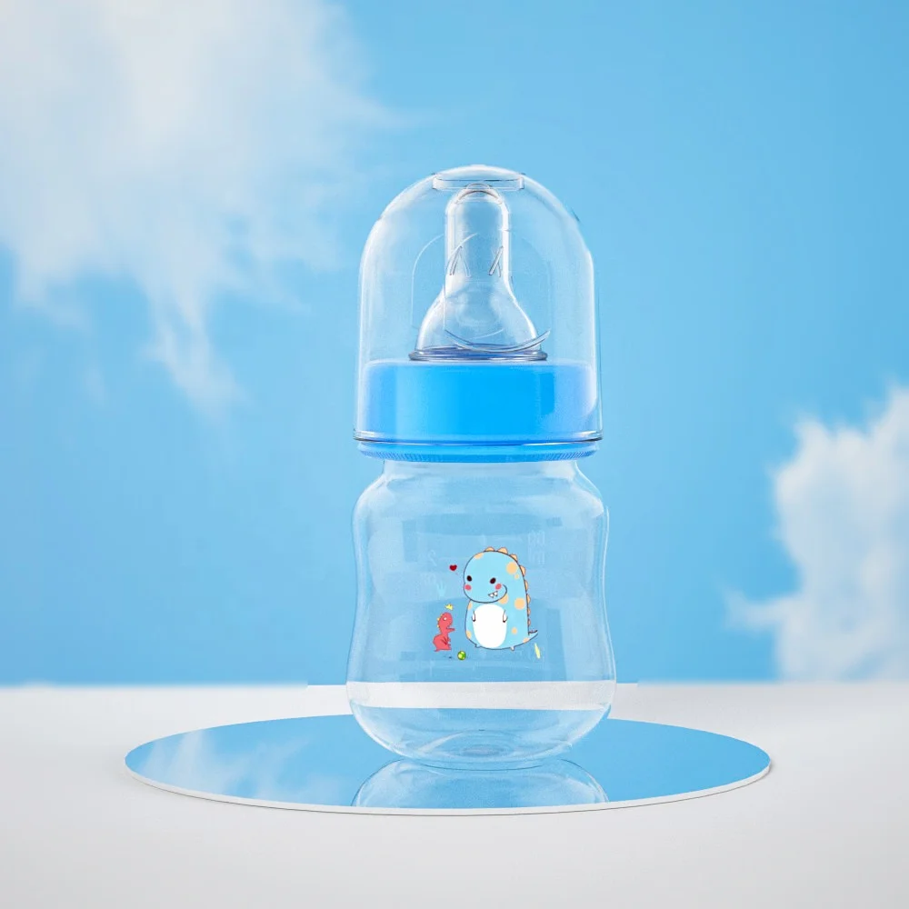 Wellfine Baby Bottle Milk Water Drinking Sublimation Travel Anti Colic High Transparent Feeding Biberon Set for Newborn Babies