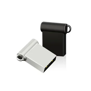 Tiny USB Flash Drives 16GB Mini Metal Pen USB Disk Pendrive Stick Flash Memory 64GB 32GB 8GB 128GB OEM Custom Logo Gift