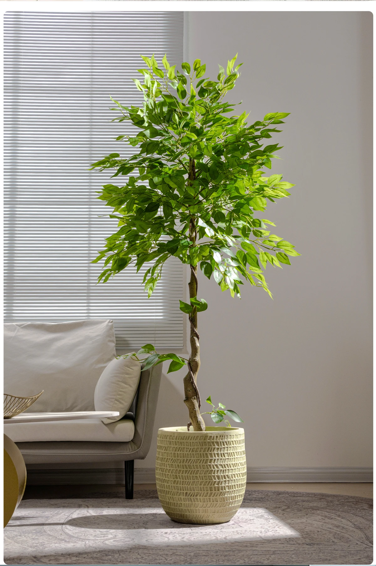 Home Outdoor Artificial Bonsai Plastic Ficus Religiosa Tree Green Indoor Christmas Space Decor High-quality Simulation Greenery manufacture