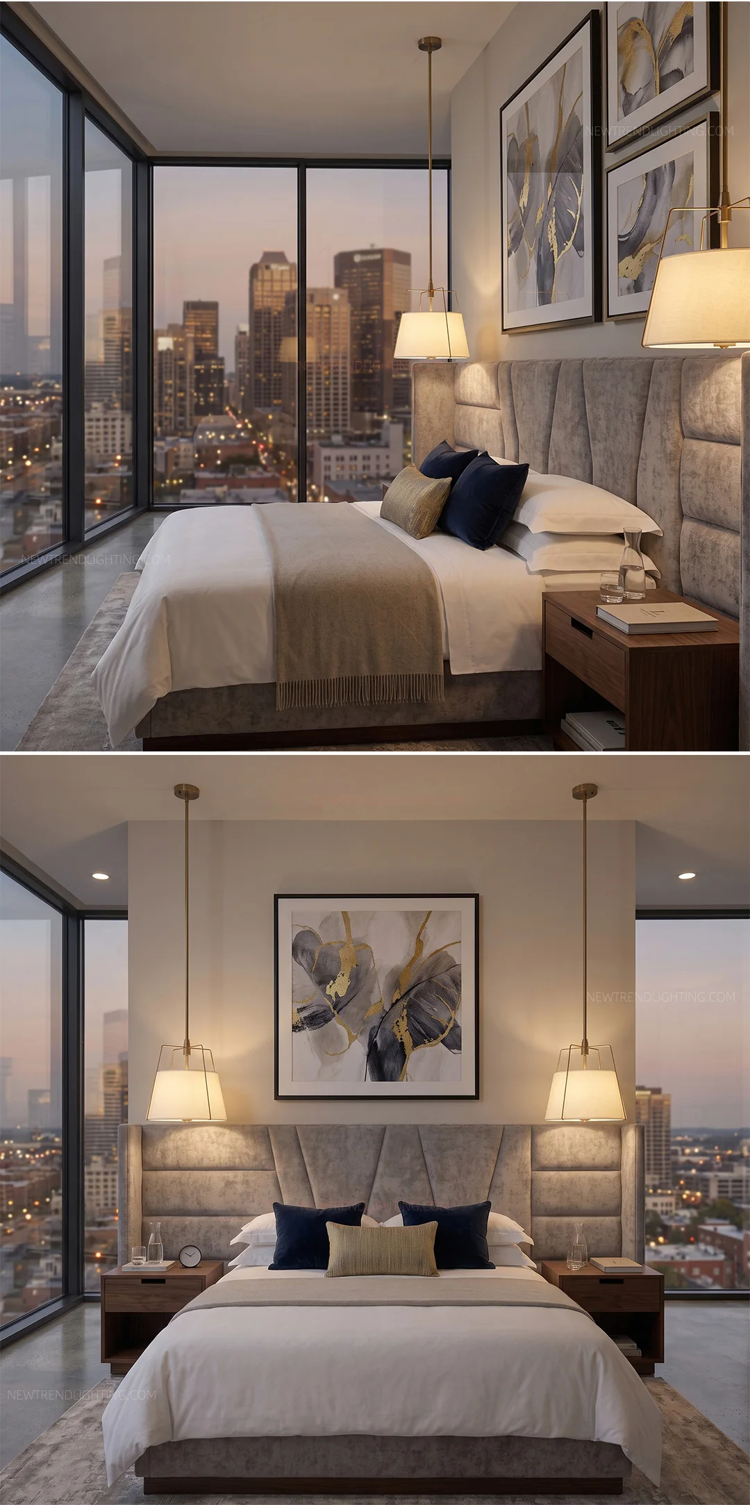 cpl 508 bespoke hotel lighting solution custom led bedside pendant light for luxury guest room-3