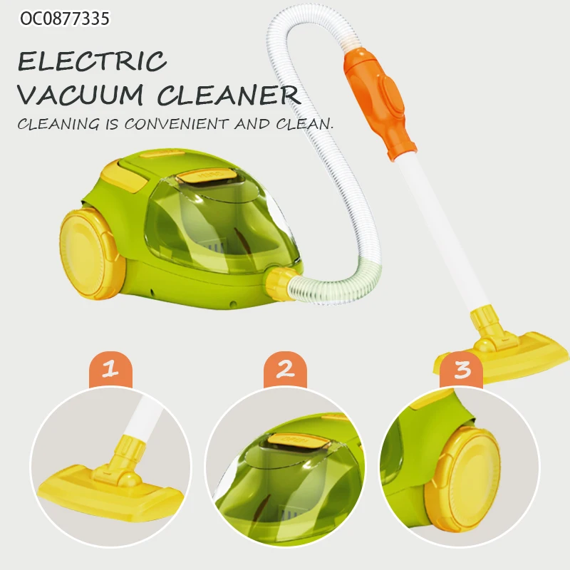 Pretend play electric toy cleaning machine vacuum cleaners for kids boys