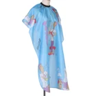 Cape Child Cape Wholesale Children Carton Pattern Cape High Quality Polyester Waterproof Hairdressing Cape