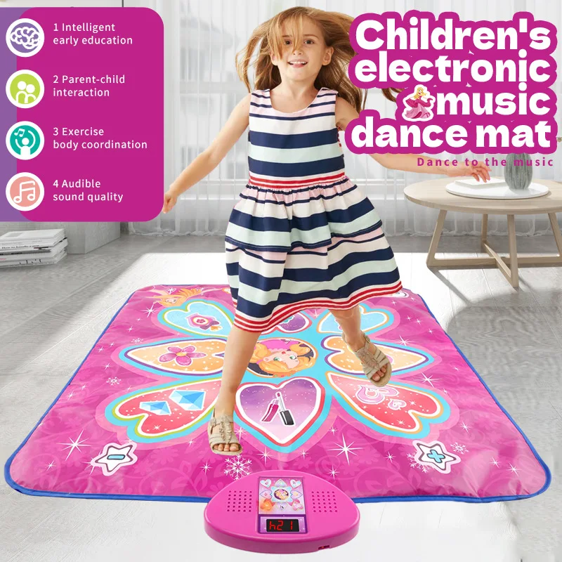 Children's dancing mat Electric Princess dance mat Wireless game pedal crawling music blanket