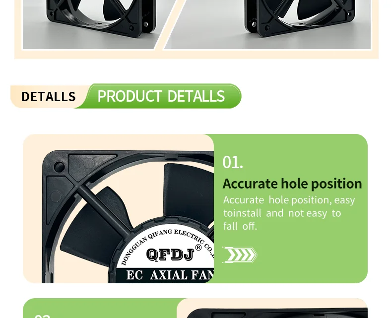 Axial Cooling Fan, Waterproof, IP65/IP67/IP68, 120x120x25mm - detail 10