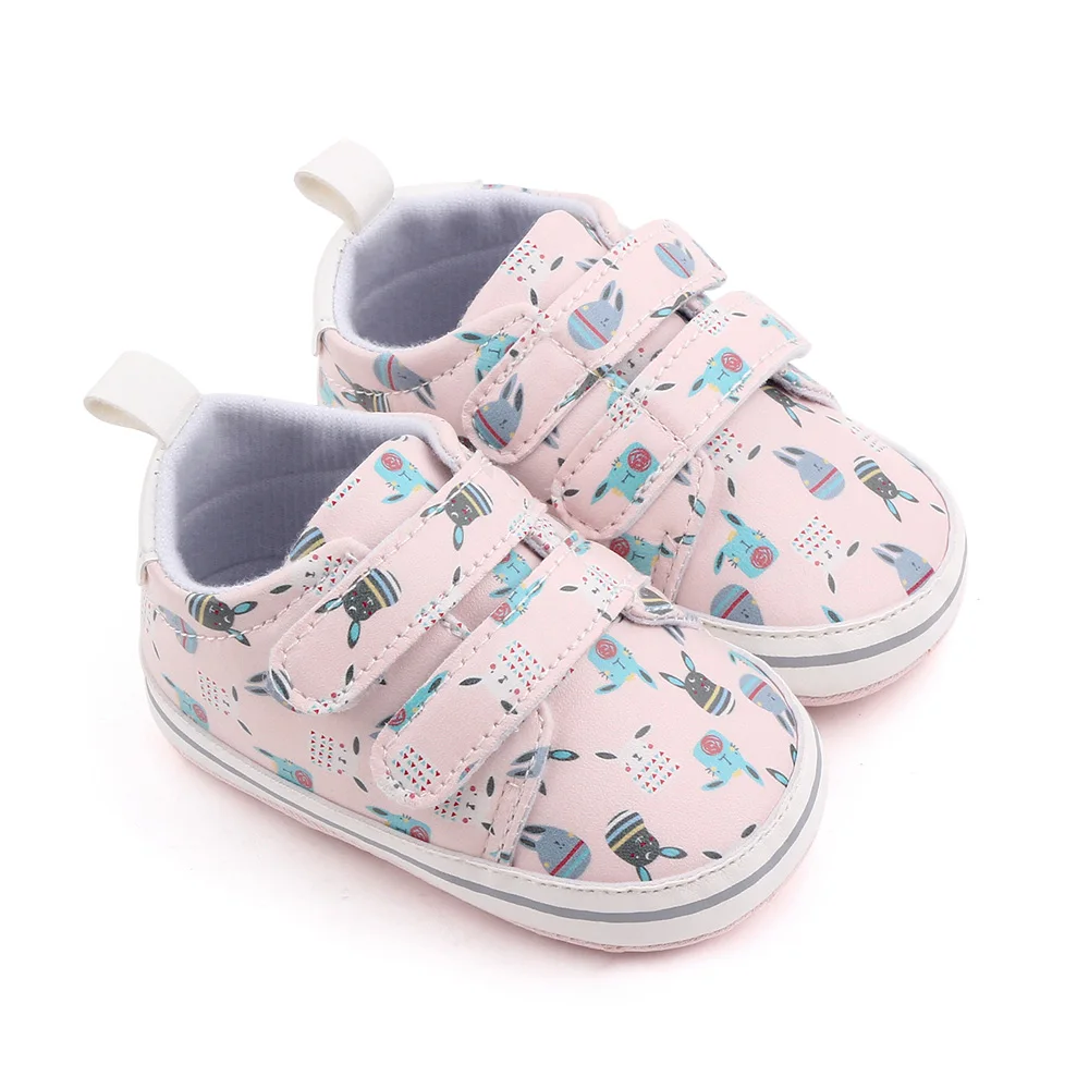 0-1 Year Old Baby Boys and Girls Light Color Cute Cartoon High Top Casual Soft Soled Toddler Shoes manufacture