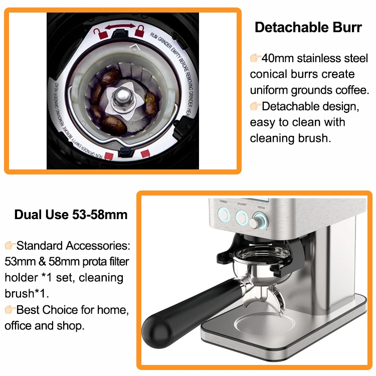 Conical Burr Coffee Grinder Coffee Grinder With 31 Adjustable Setting Electric For Coffee Bean