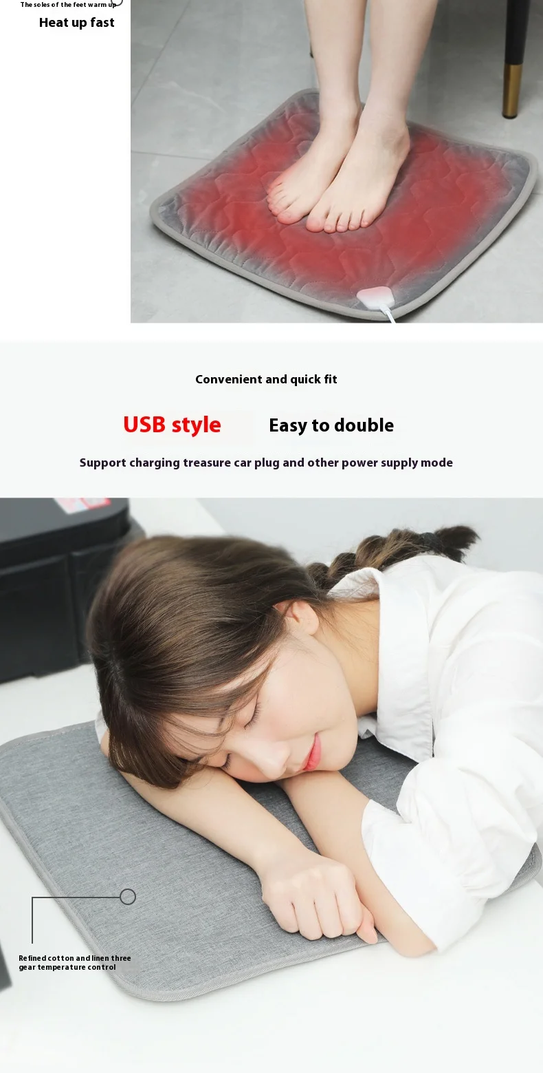 Electric Heated Blankets, USB, 5, Polyester - detail 34