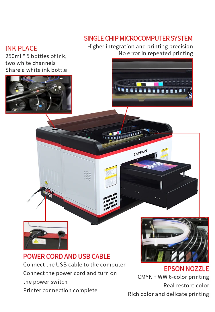 A3 Auto Dtg Printer Direct To Garment T-shirt Printing Machine For ...