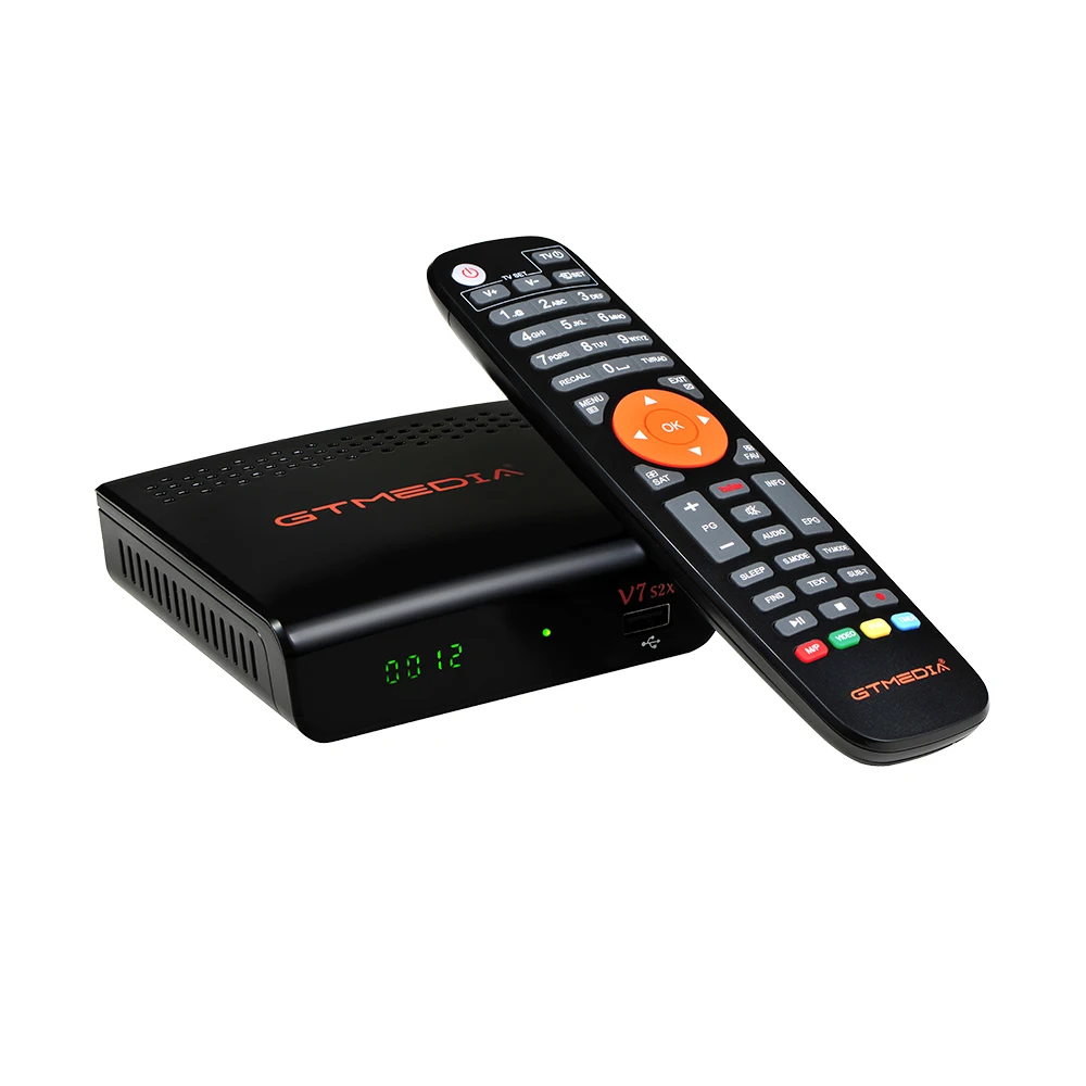 MeterMall Portable for V7S FTA Satellite Receiver DVB-S2 TV Digital Sat Decoder Full HD 1080P with USB WiFi Antenna Support for USB PVR Ready CCcam Newcam YouTube PowerVu Dre Biss Key 
