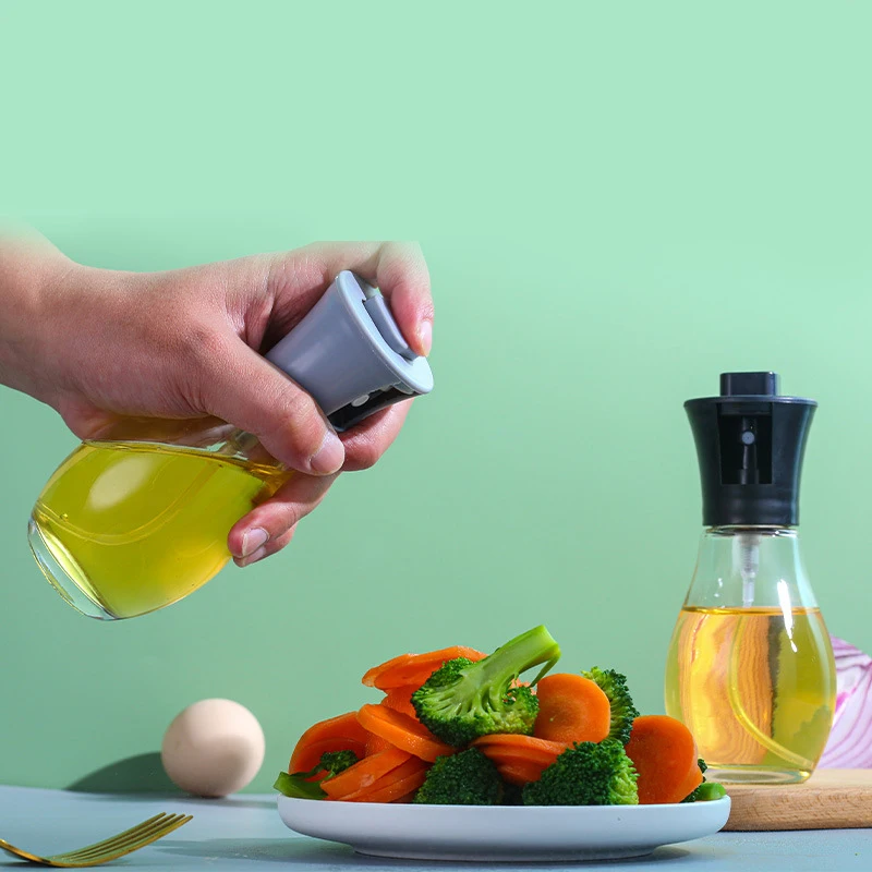 2023 Essential Upgraded Food Grade Cook Kitchen Glass Mist Stainless Steel Vinegar Olive Oil Sprayer