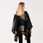 Capes High Quality Winter Warm Winter Printed Stripes Capes For Womens