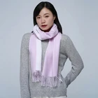 Scarf Factory Supply Hot Selling Two-tone Double-sided Scarf Double Color Winter Women Cashmere Scarf