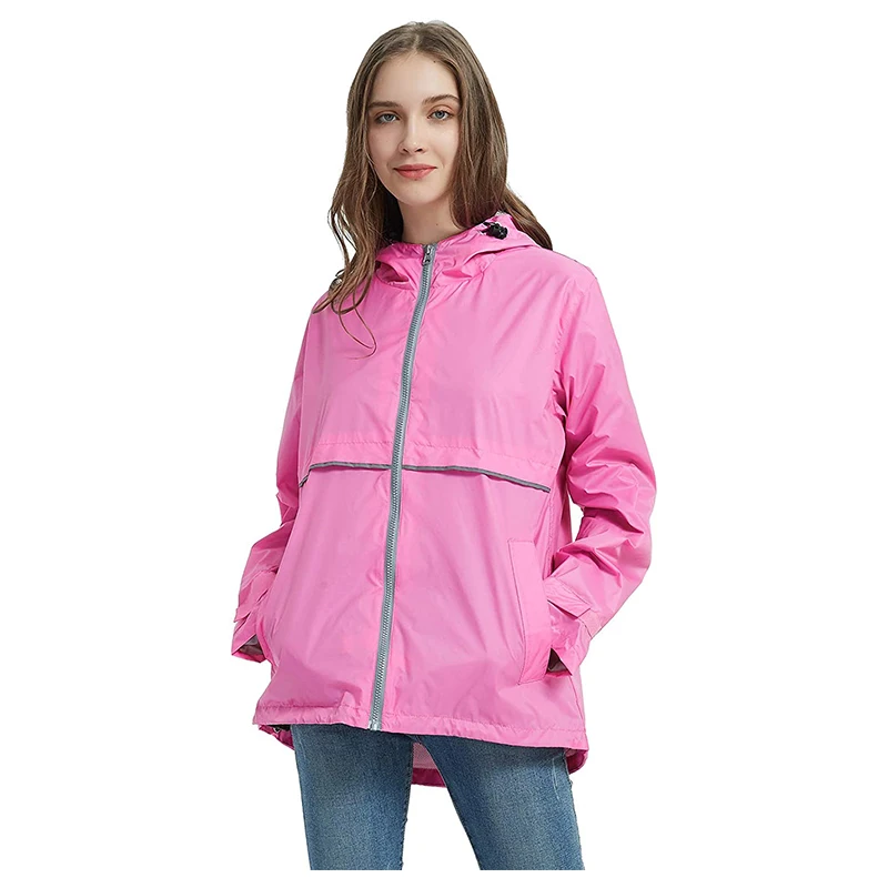 Brand Logo Custom Women Rain Jacket 