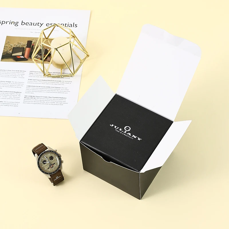 product becan eco friendly rectangle watch box jewelry organize fashion business gift boxes luxury black bracelet holder watch box-6