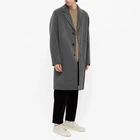Men Coat Men Long Coat Custom Button Closure 100% Wool 2 Side Pockets Wholesale