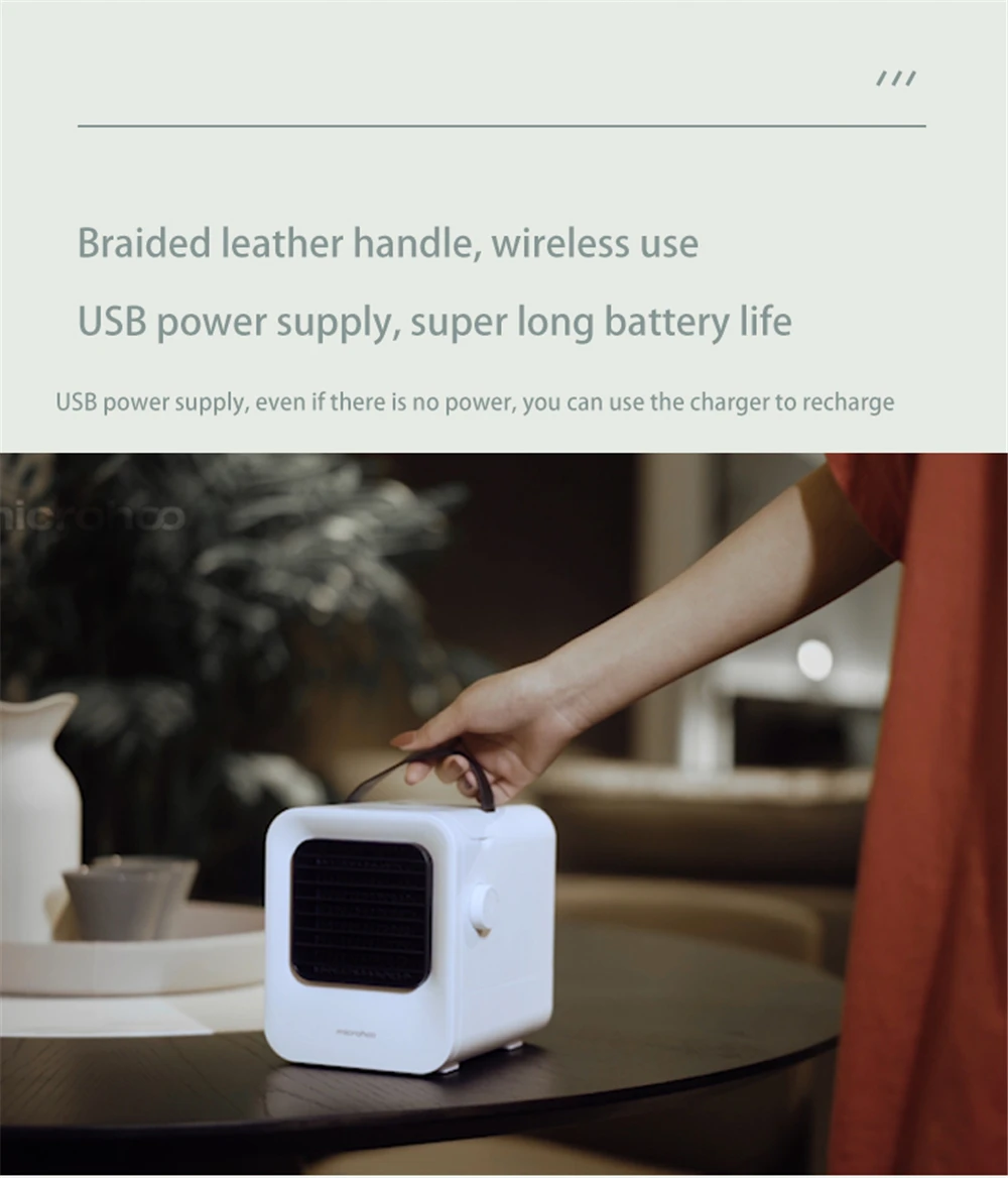 Xiaomi Youpin Microhoo Wireless Portable Air Conditioning Fan With 4000mAH 500ml Water Tank