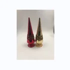 Red Tree Red Yellow Customized Color LED Light Christmas Glass Tree For Home Table Decor