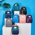 Baby Bag 4 In 1 Usb Oxford Baby Mother Mon Diaper Bag Bed Backpack With Changing Station