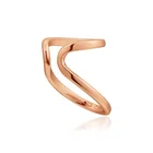 Hot Sale Jewelry Sterling Silver Classic Gold Plated Double Ear Cuff