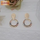 Hoop Earrings JuD Fashion Big Hoop Earrings New Three-color Copper Earrings