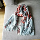 New Cotton Scarf New Style Fashion Printed Tie-dye Cotton And Linen Scarf