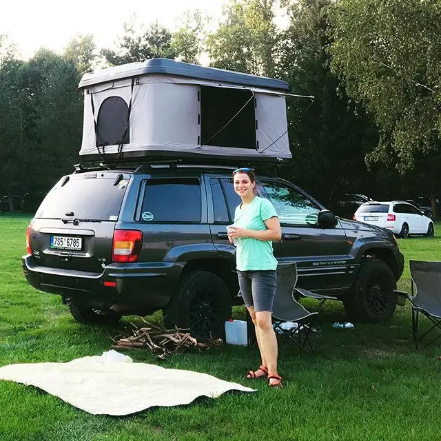 Hard Shell Fiberglass Car Roof Top Tent 
