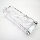 Vodka Vodkapallet Carton Or Custom Wholesale 750ml Square Letter Embossed Vodka Gin Rum Tequila Beverage Bottle