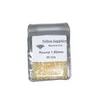 Sapphire Best Price 1.5mm Round Diamond Cut Natural Bangkok Yellow Sapphire