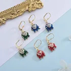 Earrings Earrings Factory Wholesale Newest Design Fashion Glamour 14K Color Elephant Long Earrings